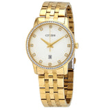 Citizen Quartz White Crystald Dial Ladies Watch #BI5032-56A - Watches of America