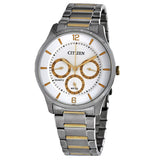 Citizen Quartz White Dial Two-tone Men's Watch #AG8358-87A - Watches of America