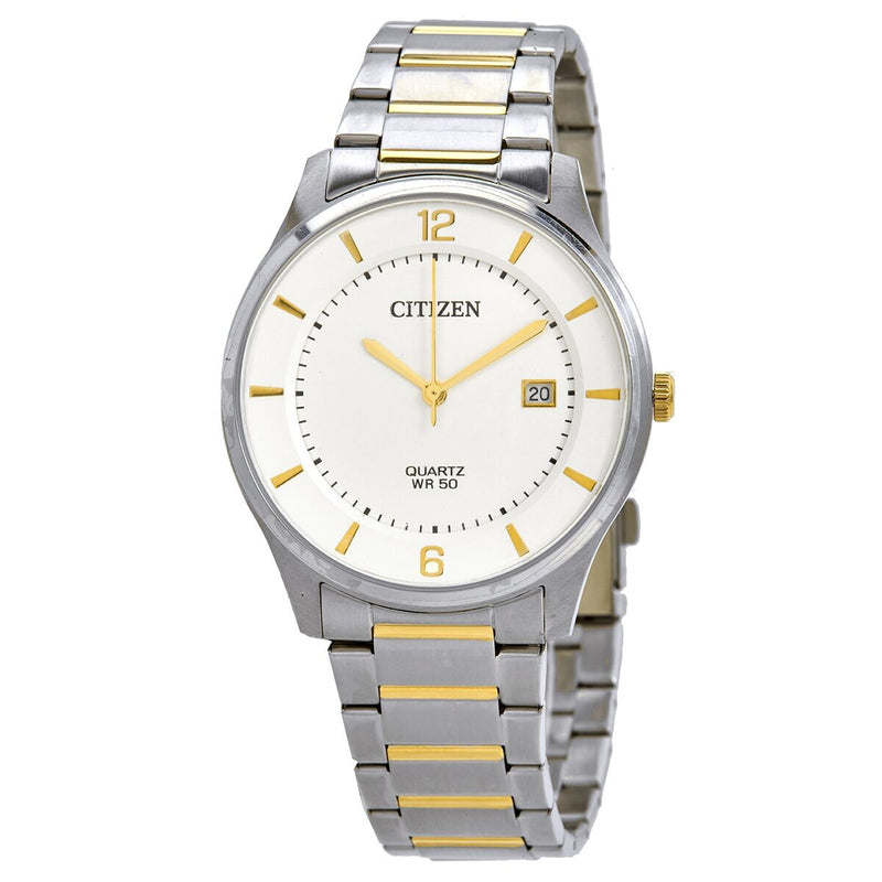 Citizen Quartz White Dial Two-tone Men's Watch #BD0048-80A - Watches of America