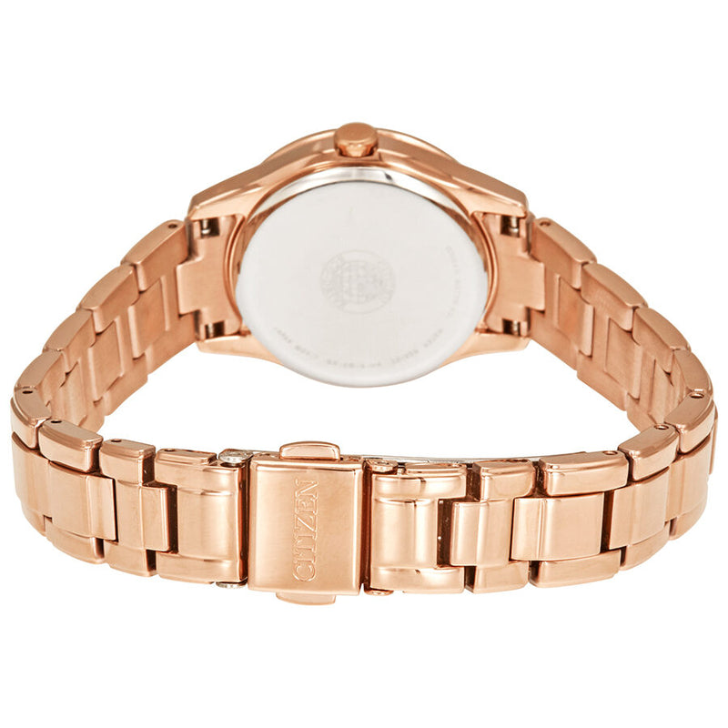 Citizen Silhouette Crystal Eco-Drive Rose Gold-Tone Ladies Watch #FE1123-51Q - Watches of America #3