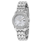 Citizen Silhouette Crystal Silver Dial Ladies Watch #EW1901-58A - Watches of America