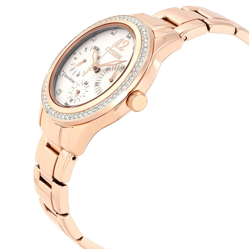 Citizen Silhouette Crystal White Dial Ladies Watch #FD2013-50A - Watches of America #2