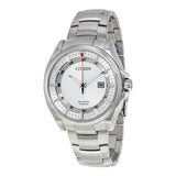 Citizen Eco-Drive Titanium Sapphire Crystal Silver Dial Men's Watch #AW1400-52A - Watches of America