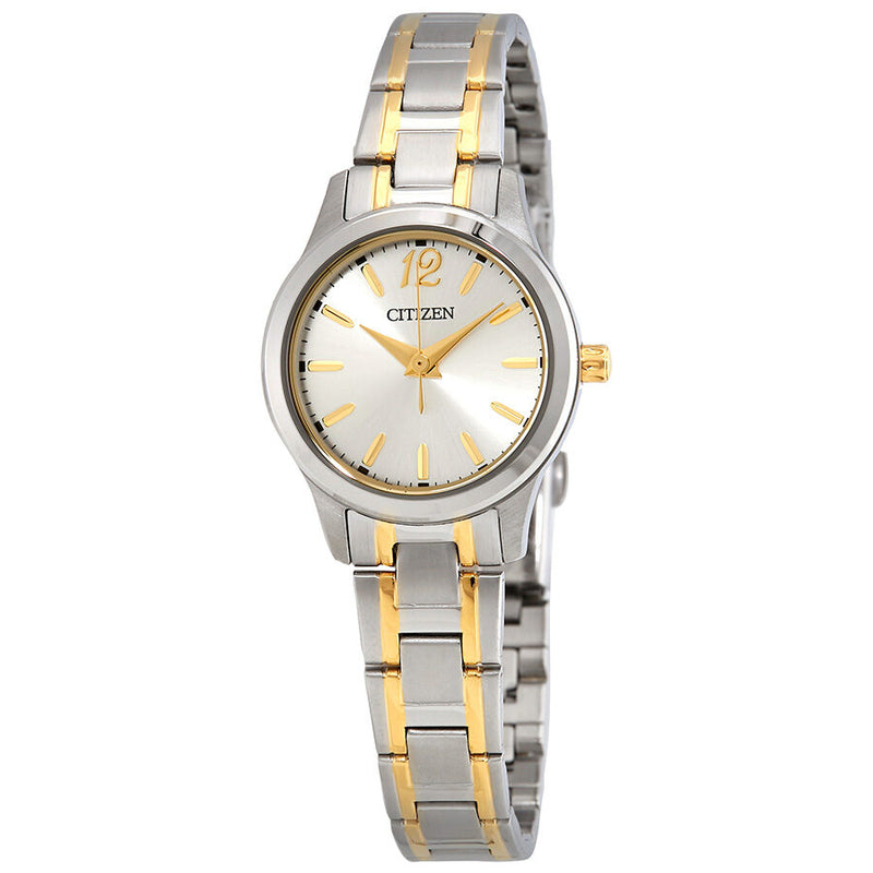 Citizen Silver Dial Two-tone Ladies Watch #EL3034-58A - Watches of America
