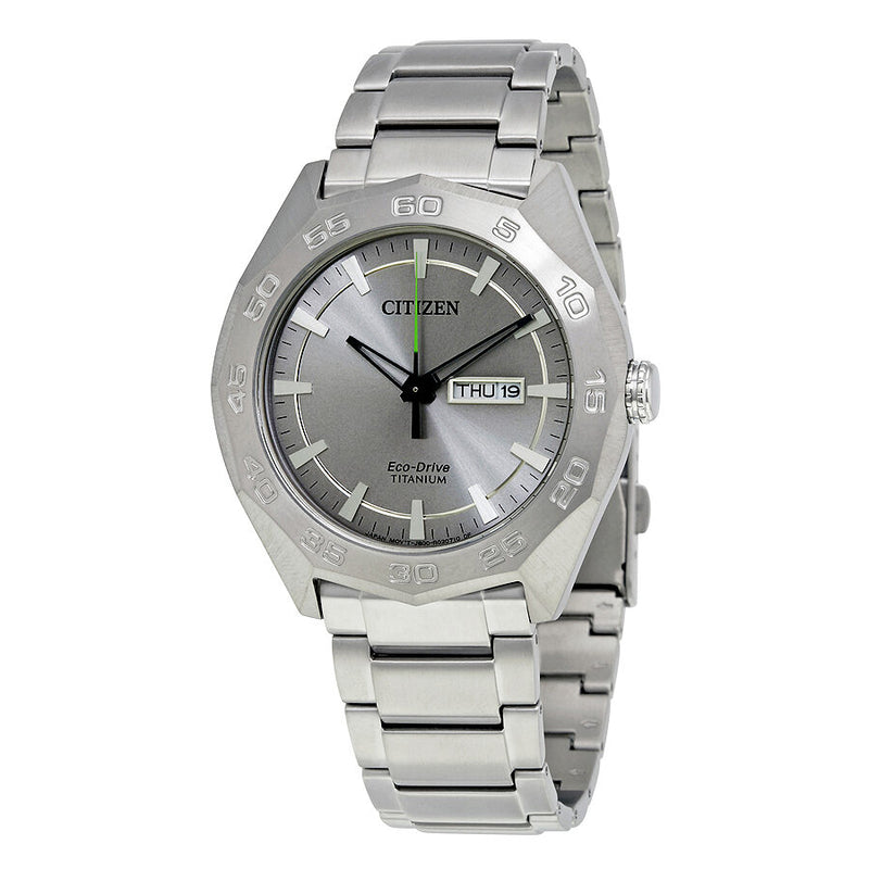 Citizen Super Silver Dial Titanium Men's Watch #AW0060-54A - Watches of America