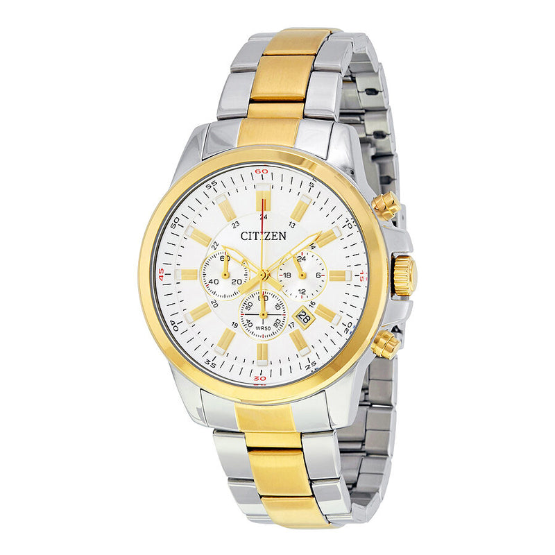 Citizen Chronograph White Dial Men's Watch #AN8087-51A - Watches of America