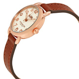 Coach Delancey Cream Dial Ladies Leather Watch 14502751 - Watches of America #2