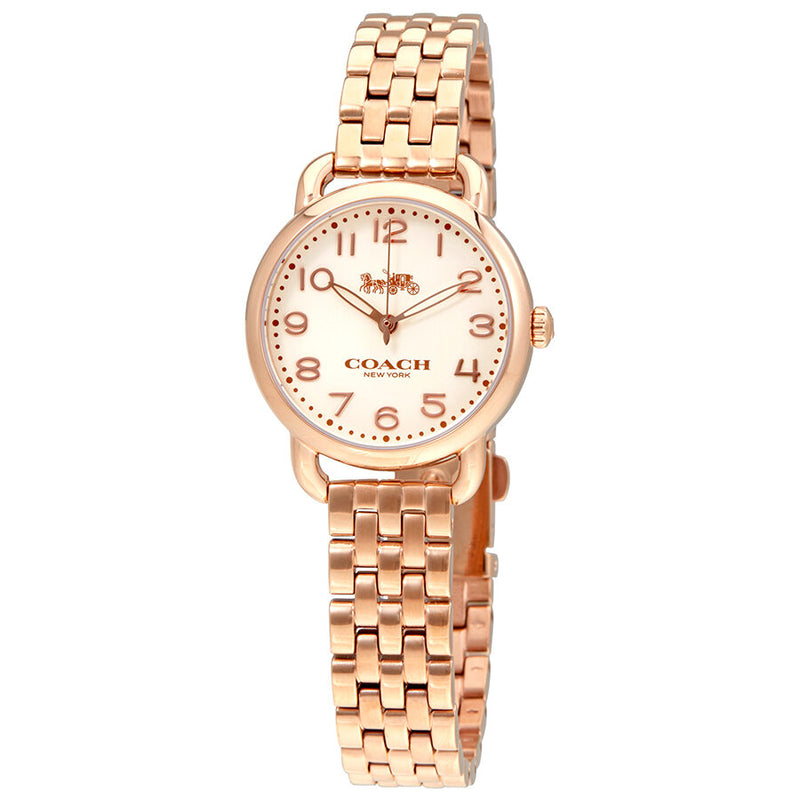 Coach Delancey Cream Dial Rose Gold-tone Ladies Watch 14502242 - Watches of America