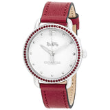 Coach Delancey Crystal White Dial Ladies Watch 14502878 - Watches of America