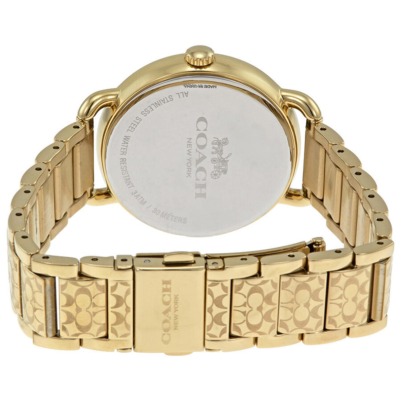 Coach Delancey Silver Dial Yellow Gold-tone Ladies Watch 14502496 - Watches of America #3