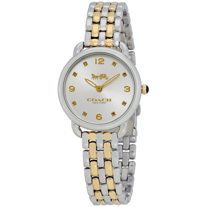 Coach Delancey Slim Silver Dial Ladies Two Tone Watch 14502784 - Watches of America