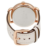 Coach Delancey White Dial White Leather Ladies Watch - Watches of America #3