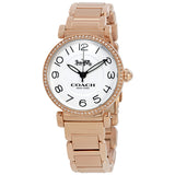 Coach Madison White Dial Rose Gold-tone Ladies Watch 14502856 - Watches of America