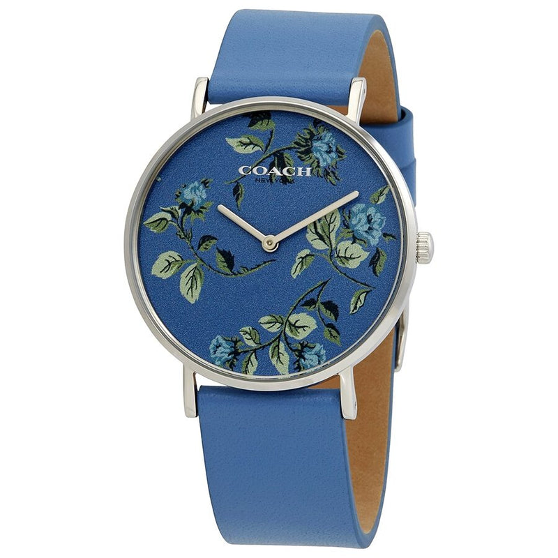 Coach Perry Quartz Blue Arboreal Dial Ladies Watch 14503294 - Watches of America