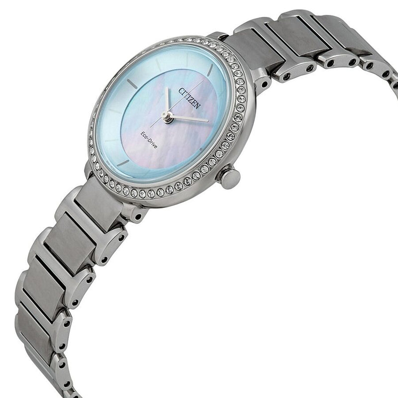 Citizen Silhouette Crystal Blue Mother of Pearl Dial Ladies Watch #EM0480-52N - Watches of America #2