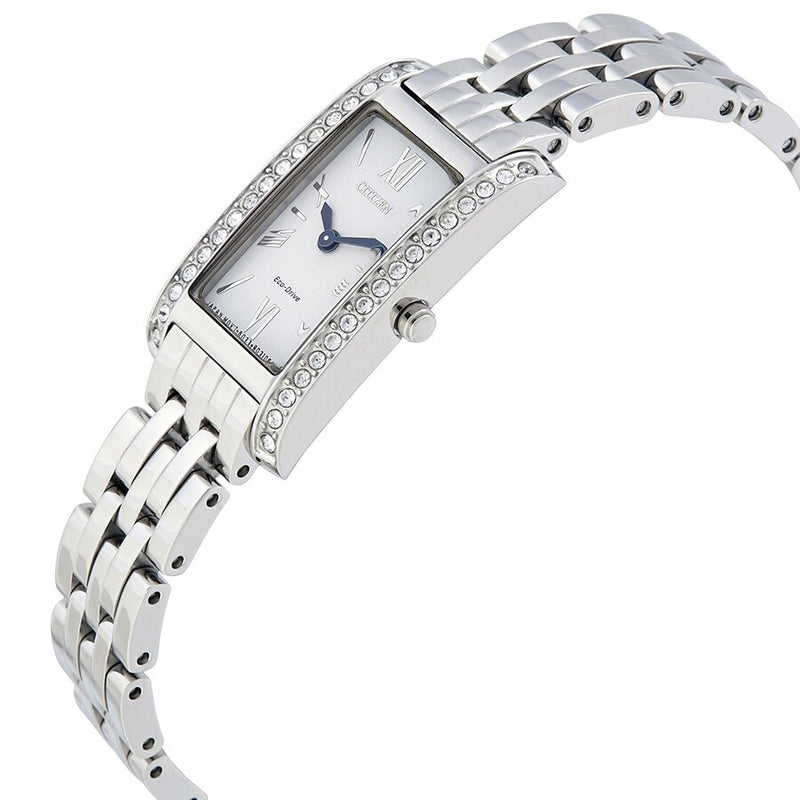 Citizen Silhouette Crystal White Dial Ladies Watch #EX1470-51A - Watches of America #3