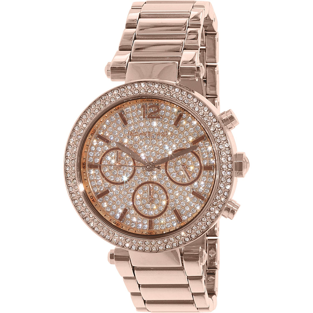 Michael Kors Women's Ritz Chronograph Rose Gold-Tone Steel Watch - MK6598 -  Watch Station