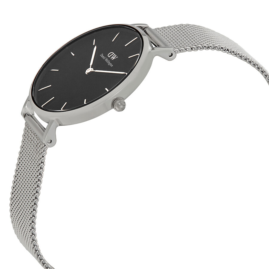 Daniel Wellington Classic Petite Sterling Black Dial Ladies Watch DW00 Watches of America