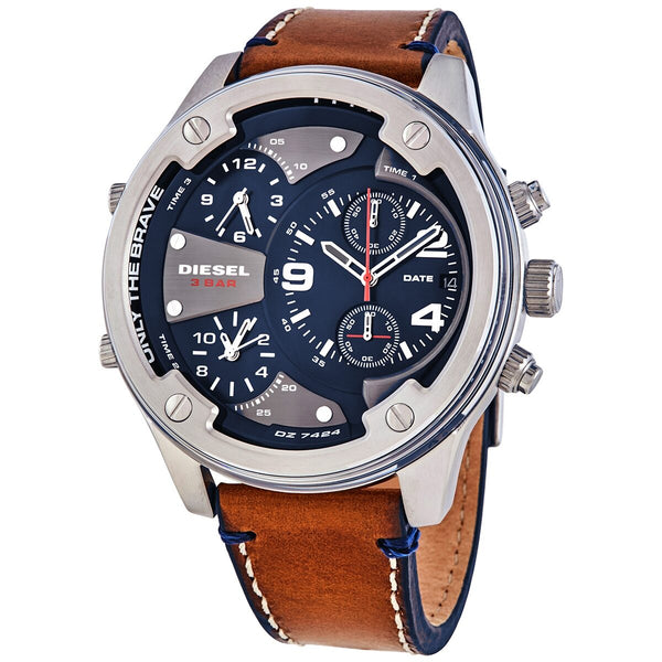 Diesel Boltdown Chronograph Quartz Blue Dial Men's Watch #DZ7424 - Watches of America