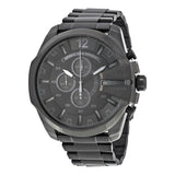 Diesel Mega Chief  Chronograph Black Dial Men's Watch #DZ4355 - Watches of America