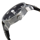 Diesel Mini Daddy Black Dial Black Leather Men's Watch DZ7307 - Watches of America #2