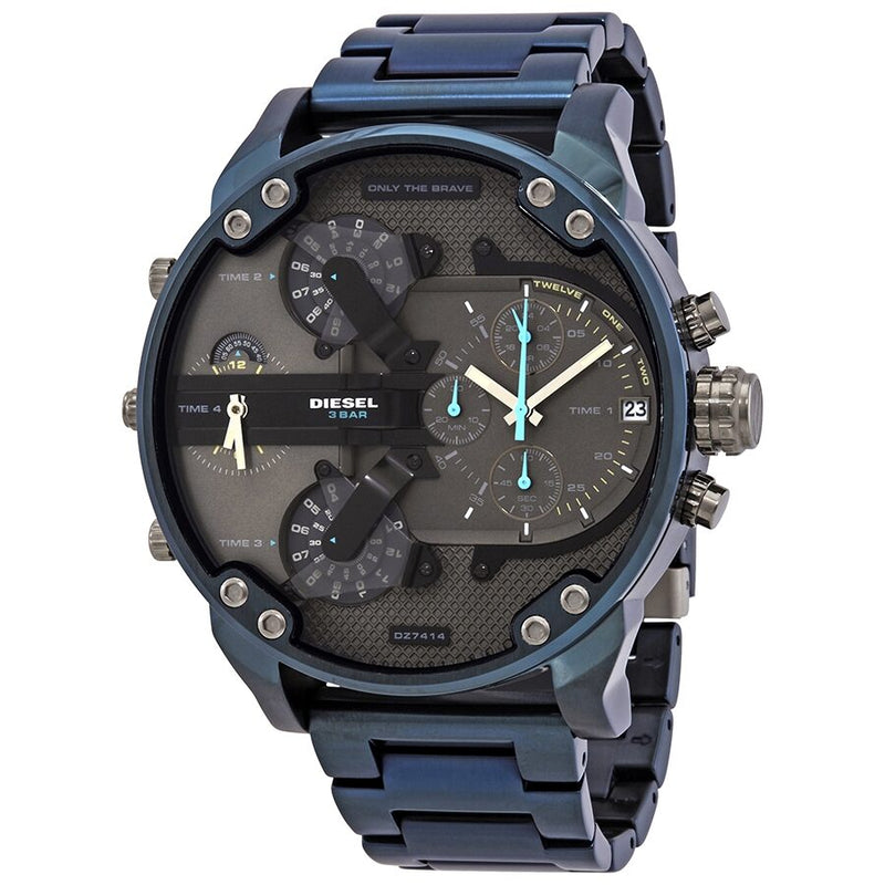Reloj Diesel Mr. Daddy 2.0 Cronógrafo de Nylon Azul y Silicona – KM69 Store