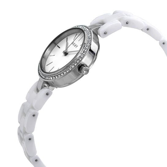 DKNY City Link Quartz Crystal Silver Dial Ladies Watch NY2915