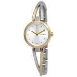 DKNY Crosswalk Quartz Silver Dial Two-tone Ladies Watch #NY2790 - Watches of America