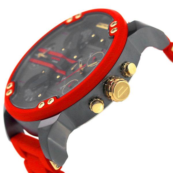 Reloj Diesel Mr Daddy 2.0 Dos Manecillas Rojo Acero Inoxidable DZ7430