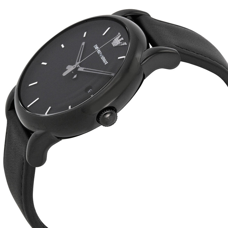 Emporio Armani Reloj cl sico para hombre con esfera negra AR1732