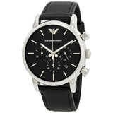 Emporio Armani Classic Chronograph Black Dial Men's Watch #AR1733 - Watches of America