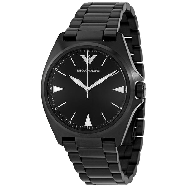 Emporio Armani Nicola Quartz Black Dial Men's Watch #AR11257 - Watches of America