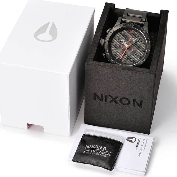 Nixon 51-30 Chrono Black Red Men's Watch A083-2298 - Watches of America #4