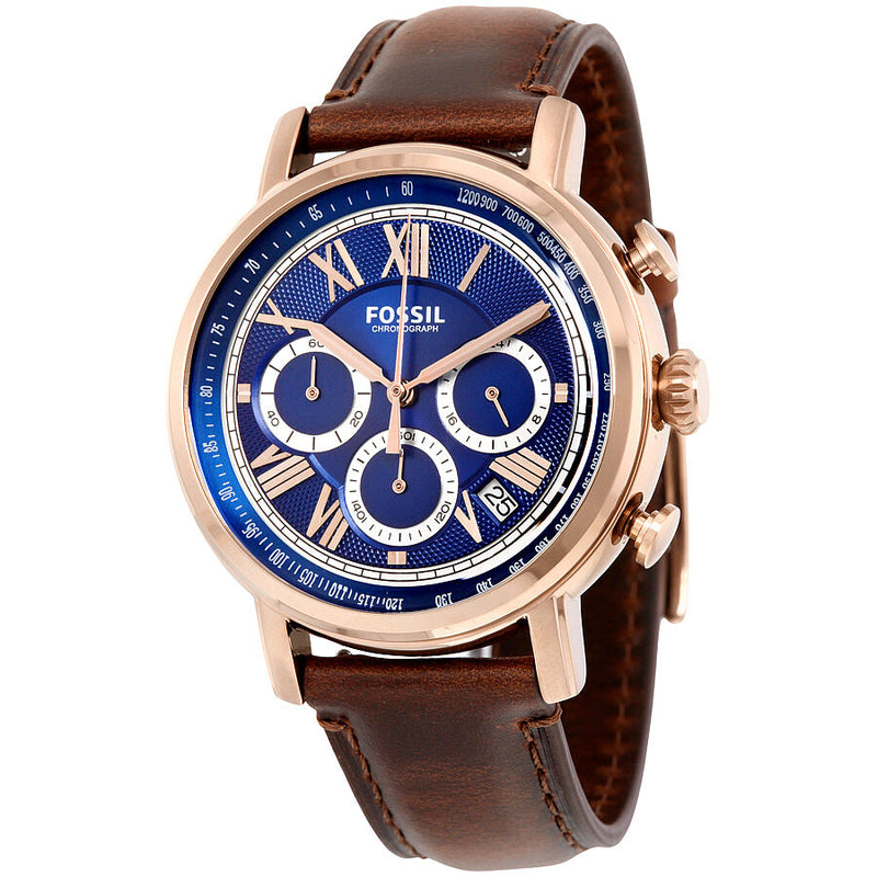 Fossil Buchanan Chronograph Blue Dial Men's Watch FS5148 - Watches of America