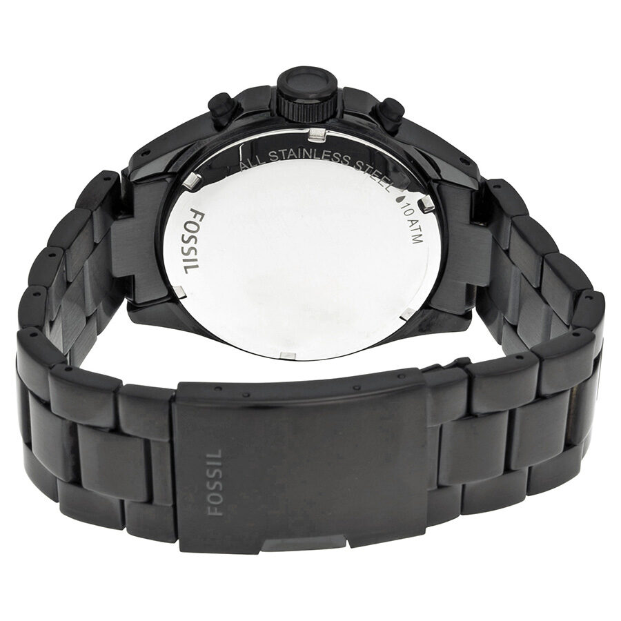 Reloj Fossil Cronografo para Hombre CH2601 Ion plateado Negro Watches of America