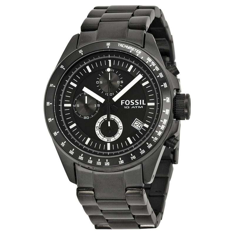 Fossil Chronograph Black Ion-plated Men's Watch CH2601 - Watches of America