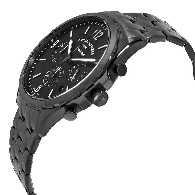 Forrester chronograph black stainless steel online watch