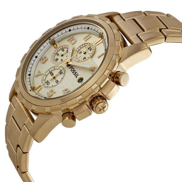 Fossil Dean Chronograph Champagne Dial Gold-tone Men's Watch FS4867 - Watches of America #2