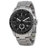 Fossil Decker Chronograph Black Dial Stainless Steel Men's Watch CH2600 - Watches of America