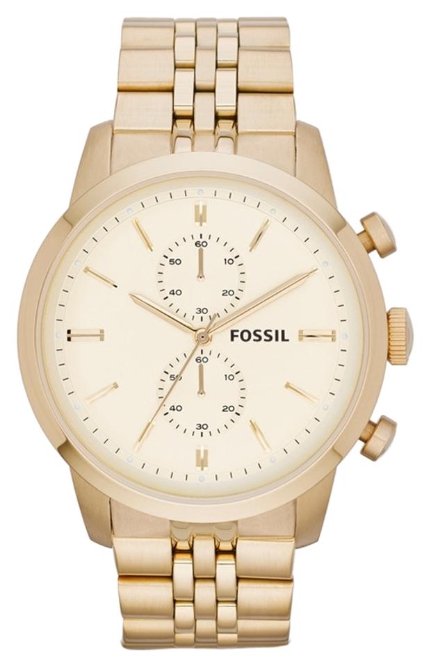 Fossil Gold Townsman Tone Stainless Steel Chronograph Men's Watch  FS4856 - Watches of America