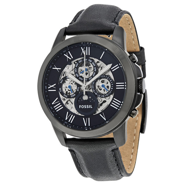 Fossil Grant Complete Calendar Automatic Black Dial Men's Watch ME3028 - Watches of America