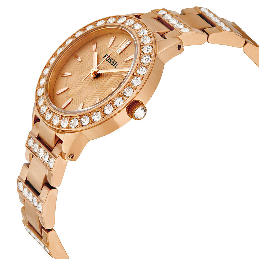 Fossil jesse analog 2025 rose gold