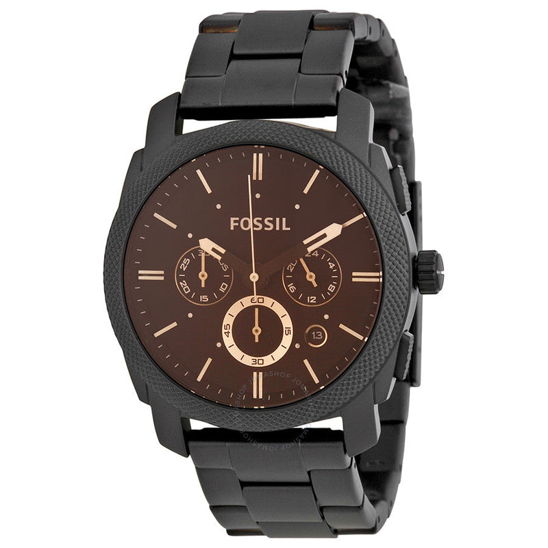 Fossil Machine Chronograph Dark Brown Dial Men's Watch  FS4682 - Watches of America