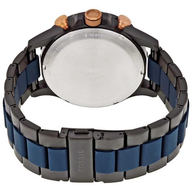 Fossil Nate Chronograph Blue Dial Men's Watch JR1494 – Watches of