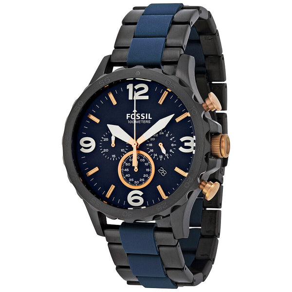 Fossil Nate Chronograph Blue Dial Men s Watch JR1494 Watches of America
