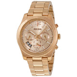 Fossil Perfect Boyfriend Multifunction Rose Dial Ladies Watch ES3885 - Watches of America