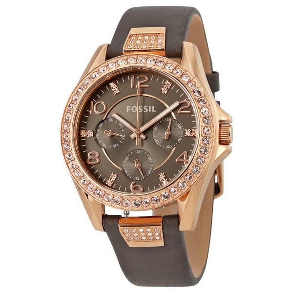 Fossil Riley Multi-Function Gray Dial Ladies Watch ES3888