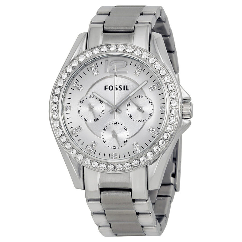 Fossil Riley Multi-Function Silver Dial Ladies Watch ES3202 - Watches of America