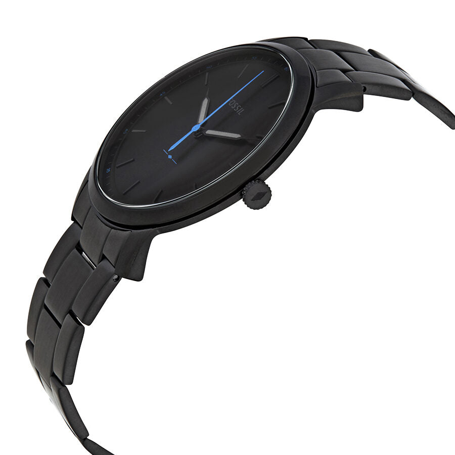 Fossil The Minimalist Black Satin Dial Reloj para hombre FS5308 Watches of America