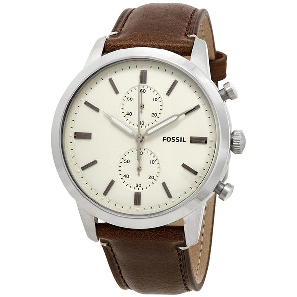 Fossil Townsman Chronograph Cream Dial Men's Watch FS5350 - Watches of America